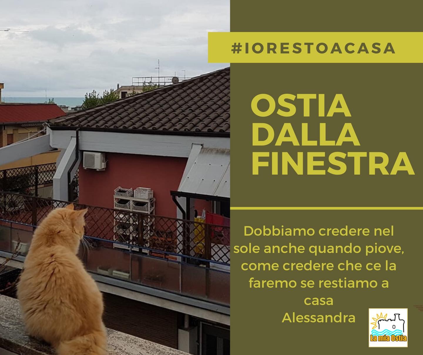 Ostia dalla finestra: mese di aprile